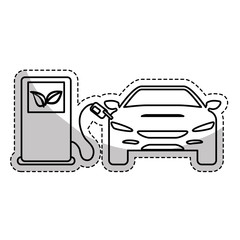 car and pump icon. eco friendly design. vector illustration