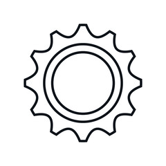 gear machine isolated icon vector illustration design