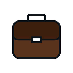 portfolio briefcase isolated icon vector illustration design