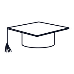 hat graduation isolated icon vector illustration design