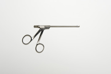 Surgical equipment isolated over white background