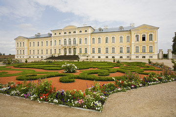 Stately home with a beautiful landscaped ornamental garden in Latvia