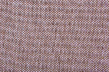 Natural linen fabric for embroidery. Beige, brown color.