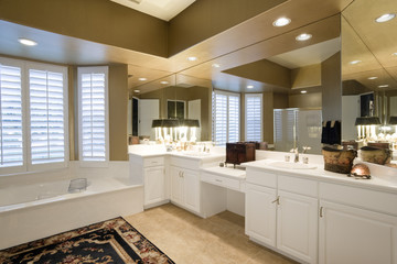 View of a luxury bathroom in a house