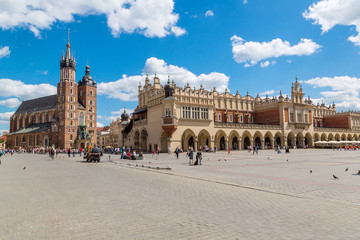 Naklejka premium Market square in Krakow