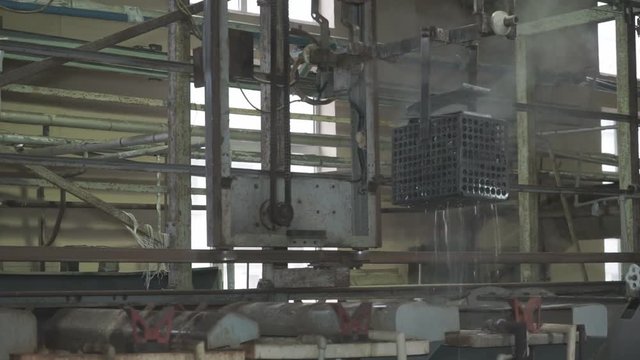 Electrolysis Treatment Wire Electroplating, bath with chemicals for metal electrolysis