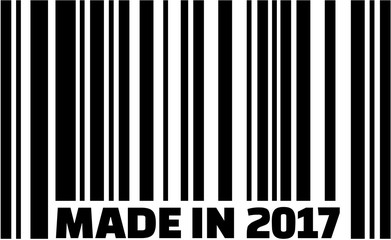 Made in 2016 with barcode
