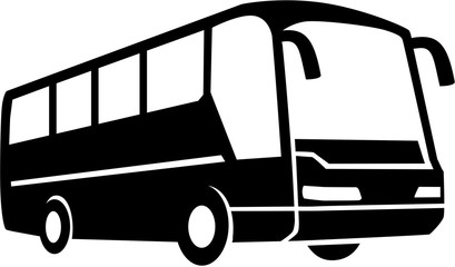 Tour Bus silhouette - 129982569