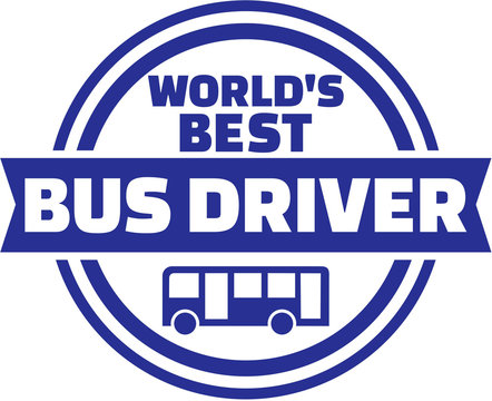 World's best bus driver button