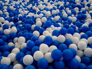 Blue and White balls