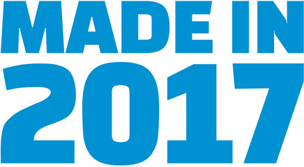 Made in 2017 college font