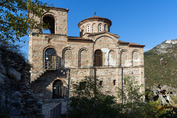 Fototapeta na wymiar Church of the Holy Mother of God in Asen's Fortress, Asenovgrad, Plovdiv Region, Bulgaria