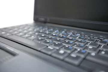 Cropped image of laptop keyboard