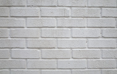 Obraz premium Brick wall painted white to provide a background for your text or images