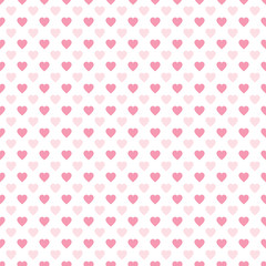 Seamless Heart Pattern. Ideal for Valentine's Day Card or Wrapping Paper.