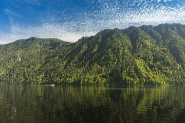 Mountain by the lake