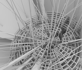 近未来の構造物のイメージ