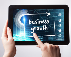 Business, Technology, Internet and network concept. Young busine