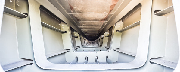 Obraz premium metallic tunnel view