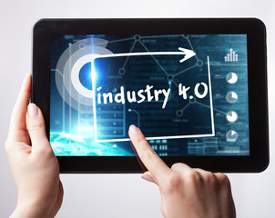 Business, Technology, Internet and network concept. Young busine