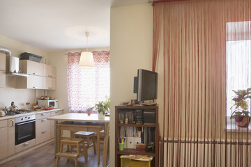 Interior of kitchen in house