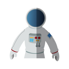 Astronaut icon. Spaceman cosmonaut pilot space and science theme. Isolated design. Vector illustration