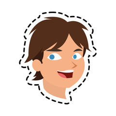 Boy cartoon icon. Kid childhood little people and person theme. Isolated design. Vector illustration