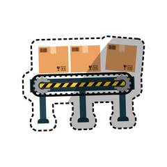 Delivery box shipping icon vector illustration graphic design