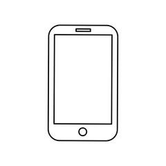 Mobile smartphone technology icon vector illustration graphic design