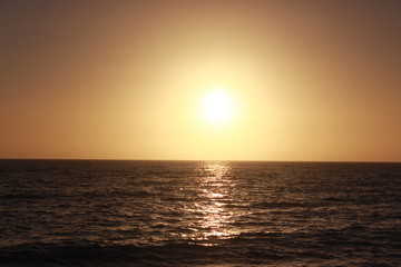 Fototapeta na wymiar Calming Sunset over Gulf of Mexico 