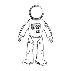 Astronaut icon. Spaceman cosmonaut pilot space and science theme. Isolated design. Vector illustration