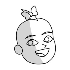 Baby cartoon icon. Child kid little small and infant theme. Isolated design. Vector illustration