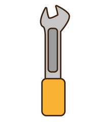 spanner wrench mechanic tool vector illustration eps 10