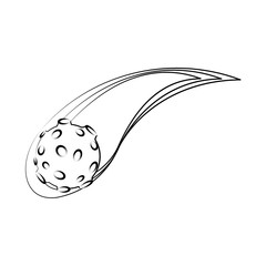 Asteroid icon. Space science orbiting and exploration theme. Isolated design. Vector illustration