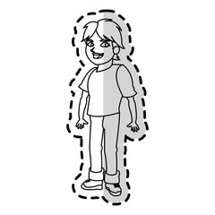 Boy cartoon icon. Kid childhood little people and person theme. Isolated design. Vector illustration