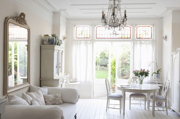 Interior of rustic home