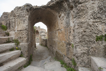 Archway at Antonine Thermae, Tunis, Tunisia