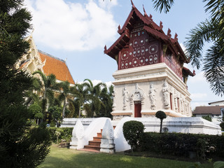 Historical chape in templel in Chiangmai called 
