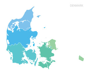 Map of Denmark.