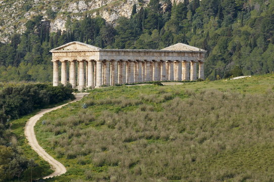 Greek temple, Segesta, Trapani District, Sicily 
