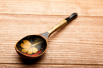 old wooden spoon