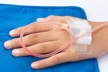 the IVs for in hand patient