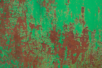 Rusty painted metal