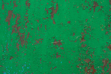 Rusty painted metal