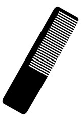 black cosmetic comb