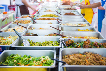 local thai food in market