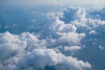 Beautiful cloud from airplane view