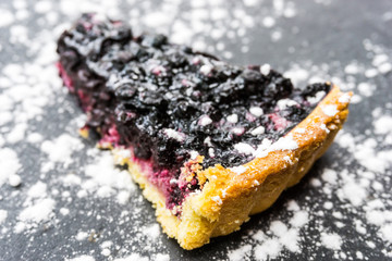 one slice of pie dessert ready to eat