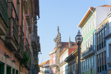 Obraz premium Street view of old town Porto, Portugal, Europe