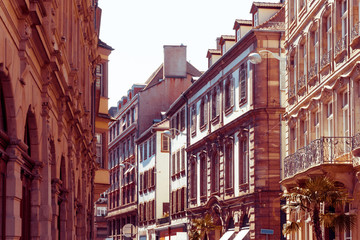 Traditional houses in La Petite France, Strasbourg, Alsace, Fran